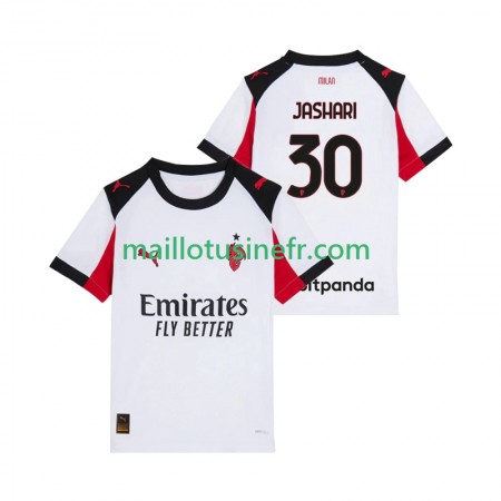 Maillot de Foot AC Milan Ardon Jashari 30 Extérieur 2025-26